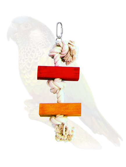 لعبة حبل خشبي برتقالي 25*10 سم