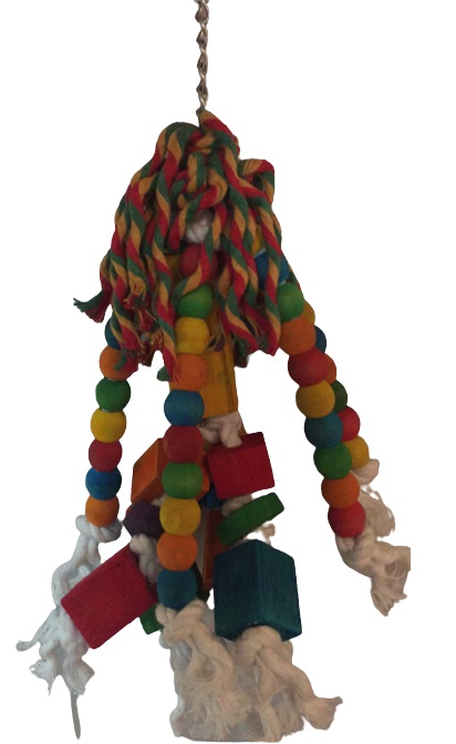  Funny Colorful Wooden Bird Toys 34*18cm