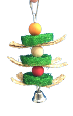 ثلاث كرات خشبية مع جرس 20*12 سم