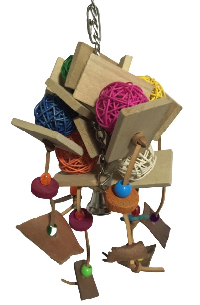 square wooden balls 39*18cm