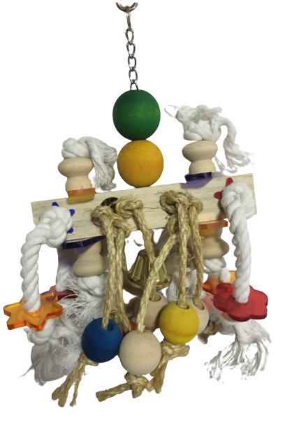 2 Sides Rope hanging toy 33*20cm