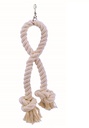 [100000003013] White cotton rope toy L