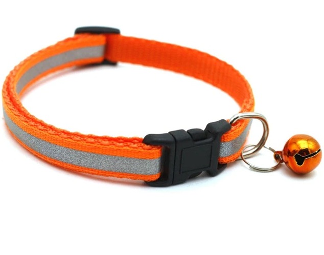 Cat Collar Orange M: W1cm*25-40cm