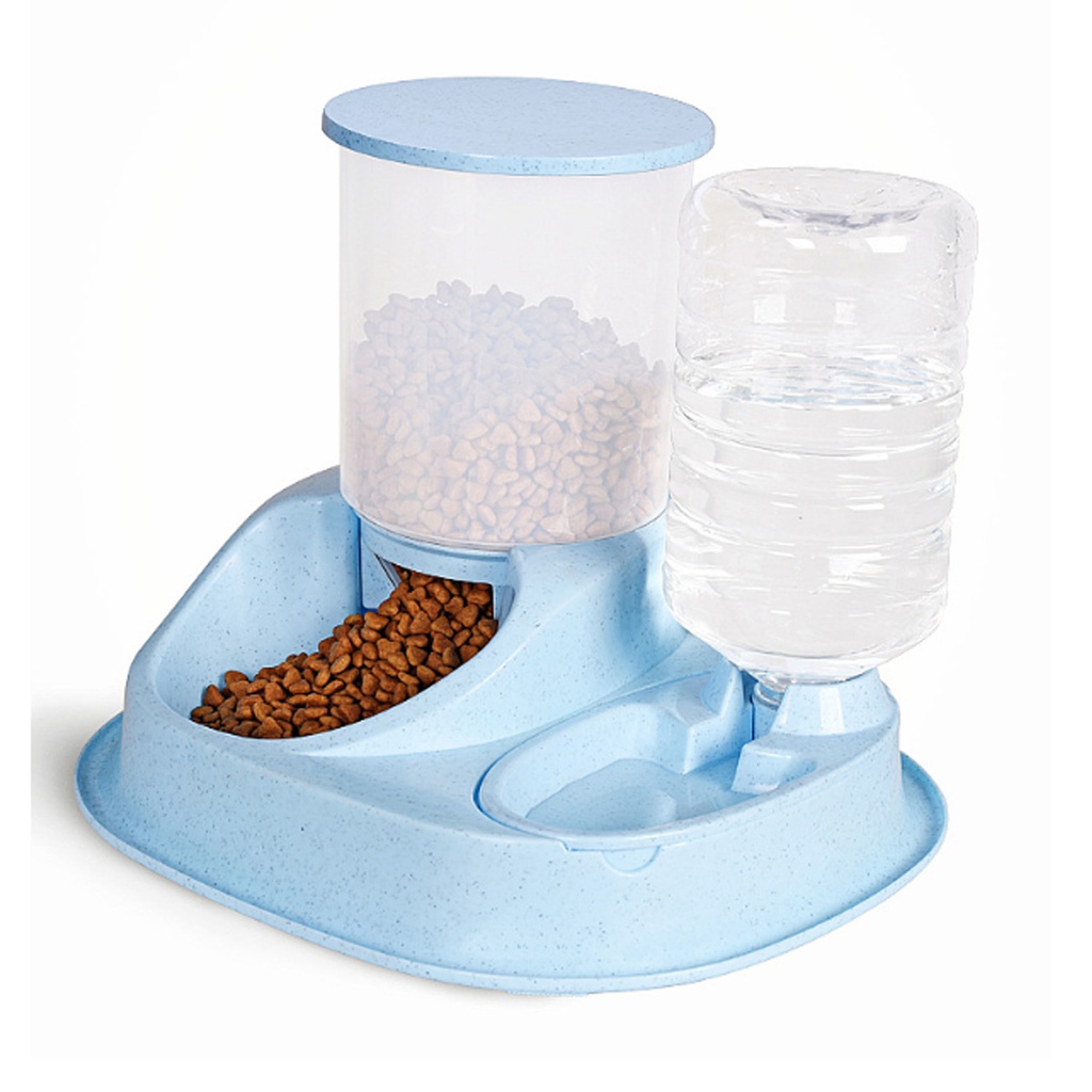 4L Food Container + 2.5L Water Dispenser Light Blue