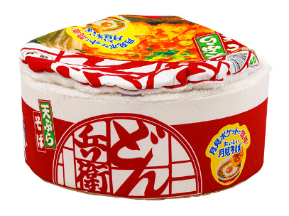 Pet Japanese Instant Noodle Bed-Red,S:40*20cm