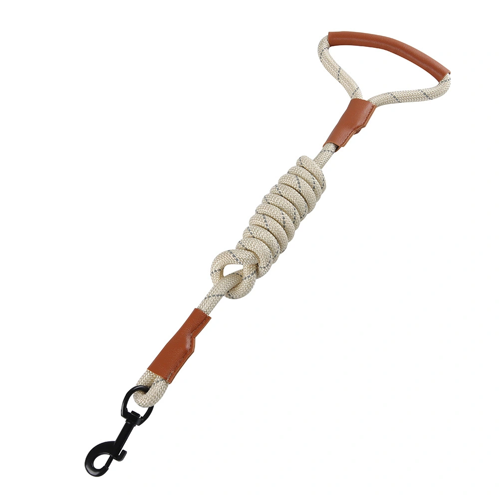 Leather Pet Leash - Beige W1cm*L1.5m