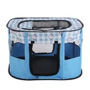 [69907060LBE] Foldable Rectangle Pet House -Blue S: 90*70*60cm