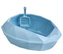 [6920210507205SBL] CL205 Cat Litter Box L38*W27*H14cm Small Blue