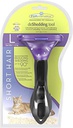 [811794001025] Small cat deshedding tool with hair shorter than 2 inches