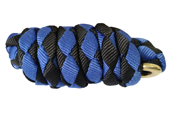 18mm Thick Cotton PP Horse Copper Lead Rope RBB 2m Red With Black