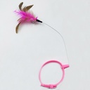 [69152325325PK] Cat Teaser Collar Size:17-27cm Pink