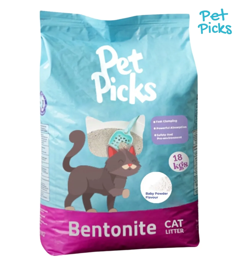 Pet Picks Cat Litter Baby Powder 18 Kg
