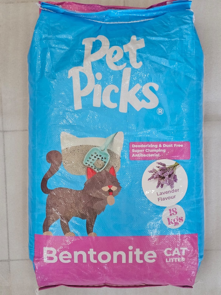 Pet Pick's Cat Litter Lavender 18 kg