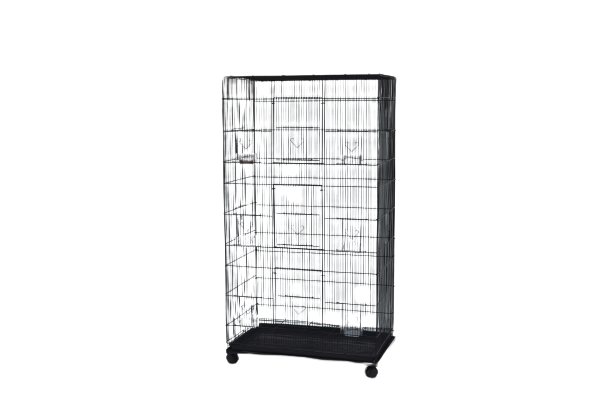 قفص الطيور مع عجلات 78 × 48 × 140