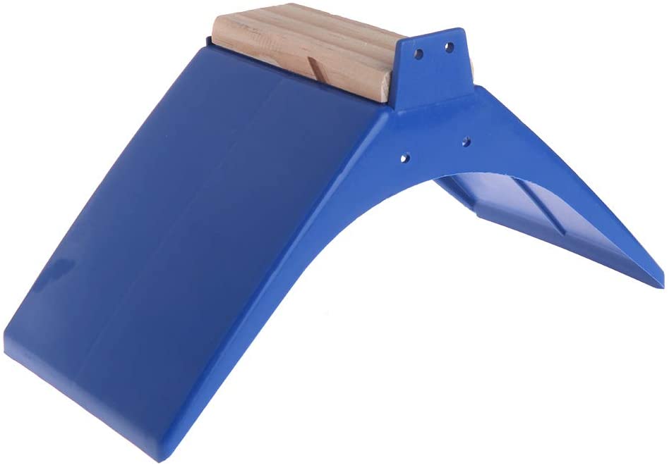 Blue Pigeon Stand With Wood Narrow Ns