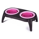 [DS-007] Silicone Pet Bowl 43*21.5*3.5cm Pink