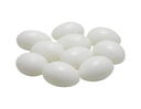 [6900376] Hollow Plastic Pigeon Egg White 2pc