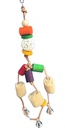 [0000000022248] Human Shape coloured Wooden Bird Toys