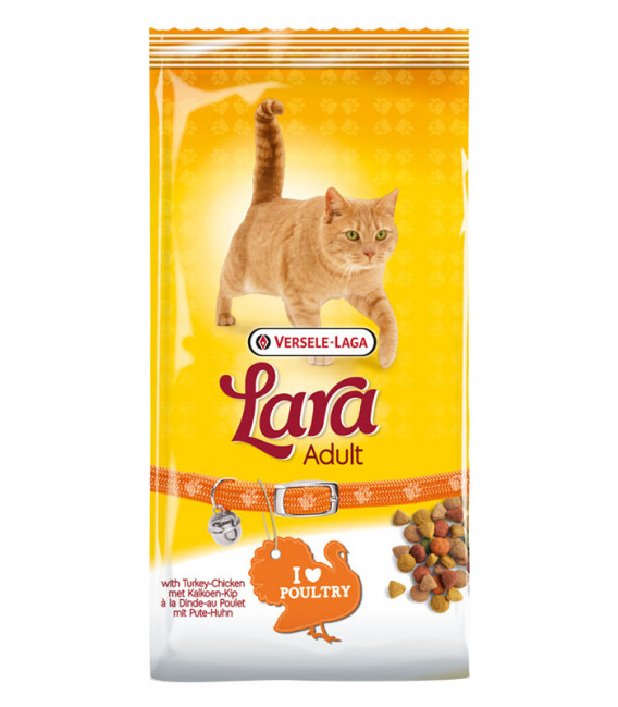 لارا ادلت غذاء للقطط البالغة بالدجاج و الرومي 2 كجم