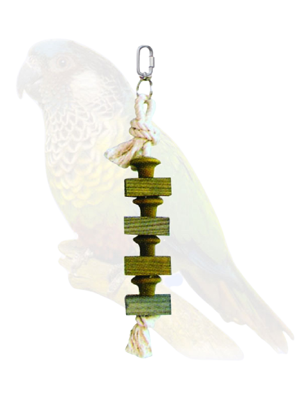 Natural Wood Bird Toy