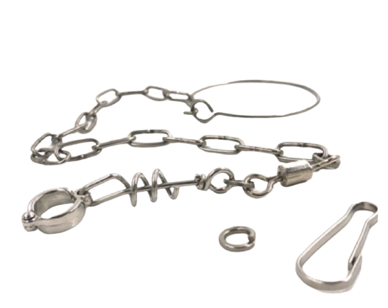 حجل مقاس 15 للماكاوات الكبيرة مع سلسلة سميكة 40 سم