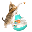 [6920210508110] Cat Toy Ball Turntable Circle Cat Toy With Catnip