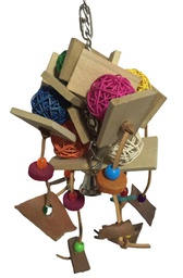 [000000002265] square wooden balls 39*18cm