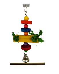 [000000002354] مكعبات خشبية ملونة للعب الطيور 19*8 سم