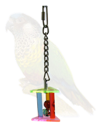 [000000001009] لعبة المنشور الثلاثي الأكريليكي مع كرات الجرس