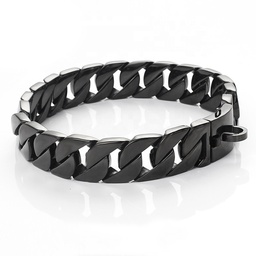 [693245BL] Black Color stainless steel dod chain collar w:3.2cm,l: 60cm