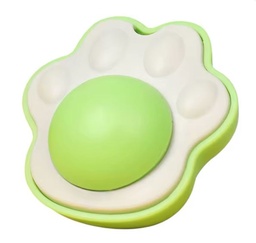 [69025200302GN] Green Paw Figure Catnip Cat Mint Game Ball