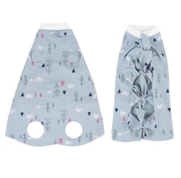 [6915321328BES] Pet Clothing S: 1.5-3kg, bust 21-30cm, back L 28cm Blue