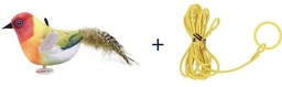 [69174110506GP] Bird Sounding Door Hanging Cat Teaser Golden Parakeet 10*5*6cm