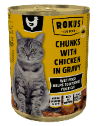 [8710862994806] Rokus Chunks with Chicken in Gravy for Cat 415 gm