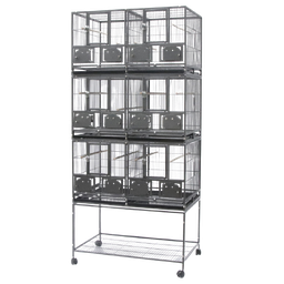 [690011309] قفص تربية الطيور 6 وحدات 3 طوابق 95.5*60*209