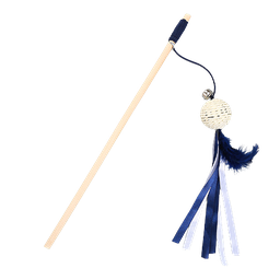 [6920210508404] Cat Wand Blue Feather Doll 