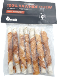 [181100385037] Chicken And Rawhide Twist Sticks 84Gm