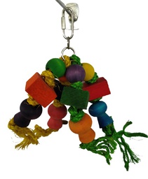 [0000000023467] ألعاب الطيور الخشبية الملونة