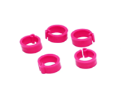 [48321000] Plastic Clip Ring 10MM Without Number PINK 100pcs
