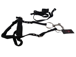 [5001] PP Horse Halter With Sponge Small Black