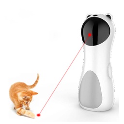 [6920210508102] Portable timing function smart pet toy auto-rotating laser tease cat