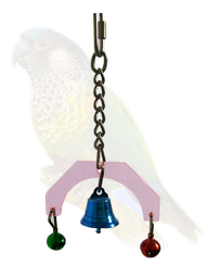 [000000001004] لعبة طيور صغيرة من الأكريليك بألوان قوس قزح