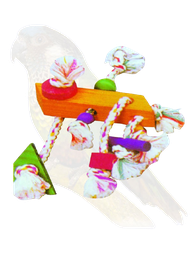 [000000002030]  وودين بييرد لعبة طيور خشبية